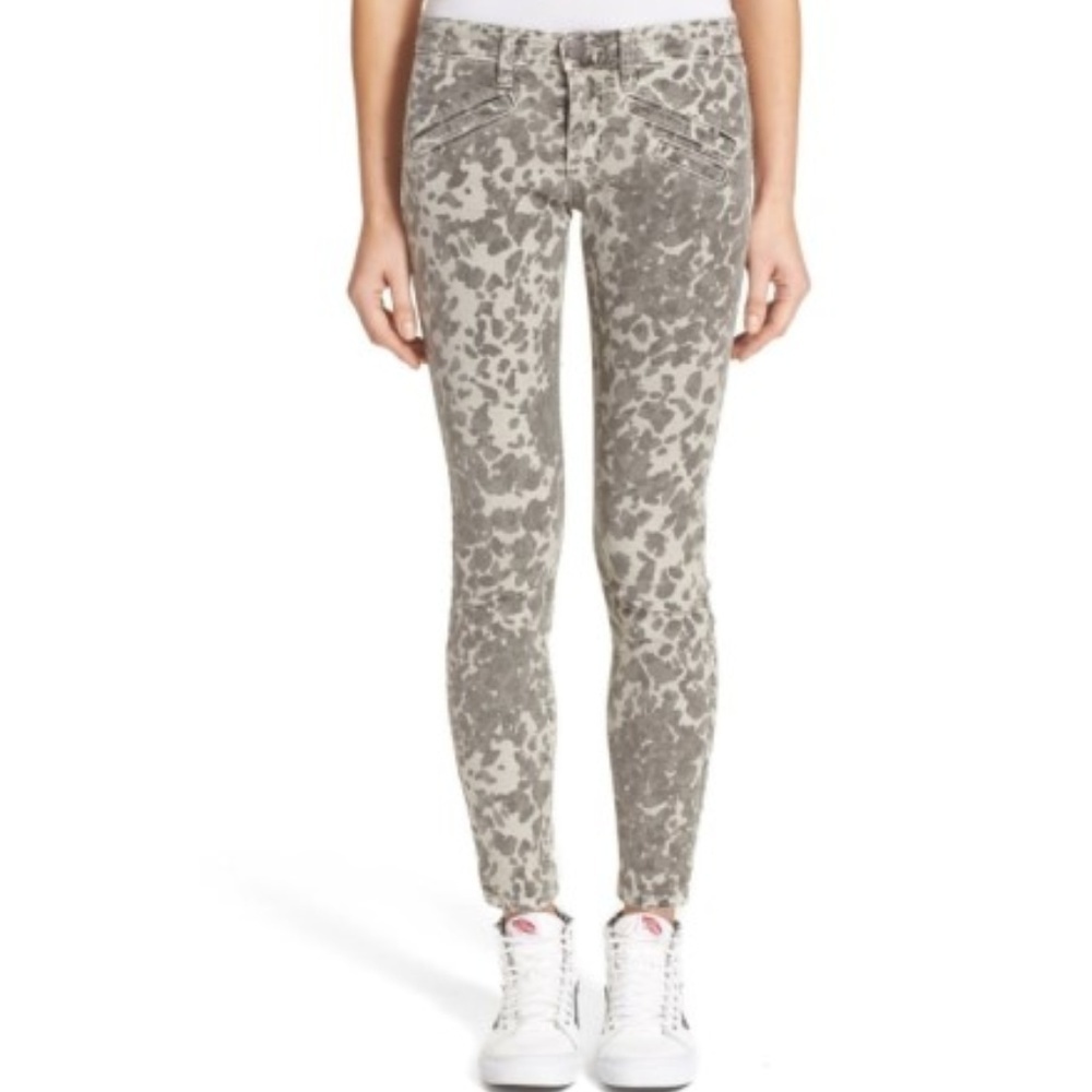 Current/Elliott The Welt Pocket Leopard Jeans
